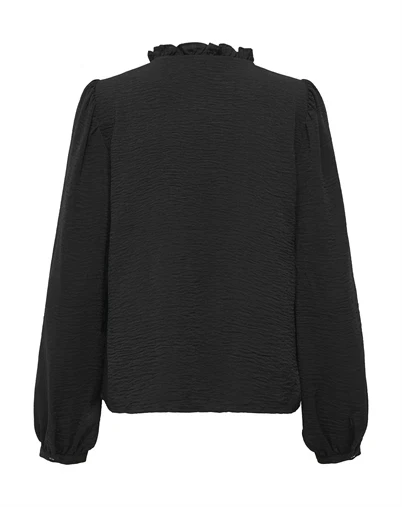 JDY - JDYRachel Life Pintuck Bluse - Black